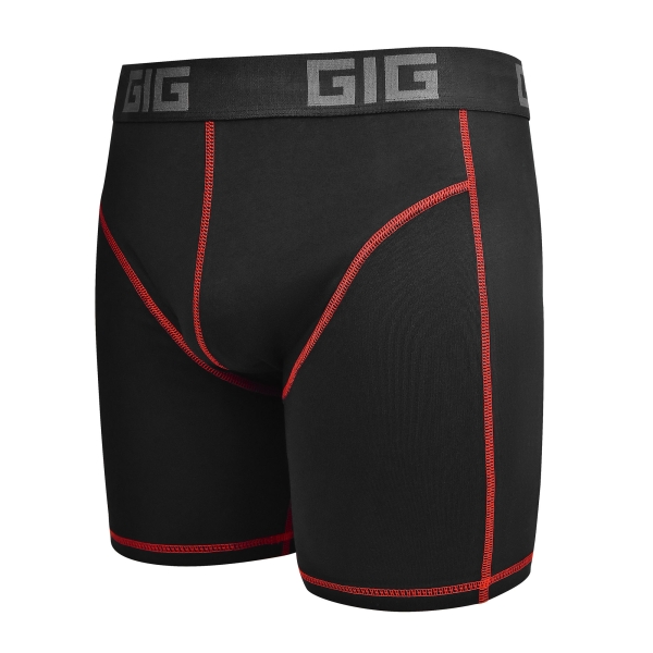 Труси Zero Gig чорні з червоним контуром
