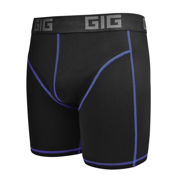 Труси Zero Gig чорні з синім контуром