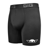 Лимитированные трусы Dynamic (GROGU WHITE EDITION) удлиненные. Черный