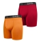 Комплект трусів Dynamic подовжені 2шт. Помаранчевий, Червоний