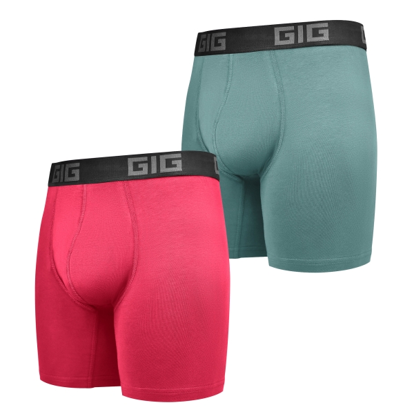 Комплект трусів Dynamic подовжені 2шт. Рожевий, М'ята