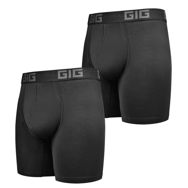 Комплект трусів Dynamic подовжені 2шт. Чорний