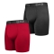 Комплект трусів Dynamic подовжені 2шт. Чорний, Червоний