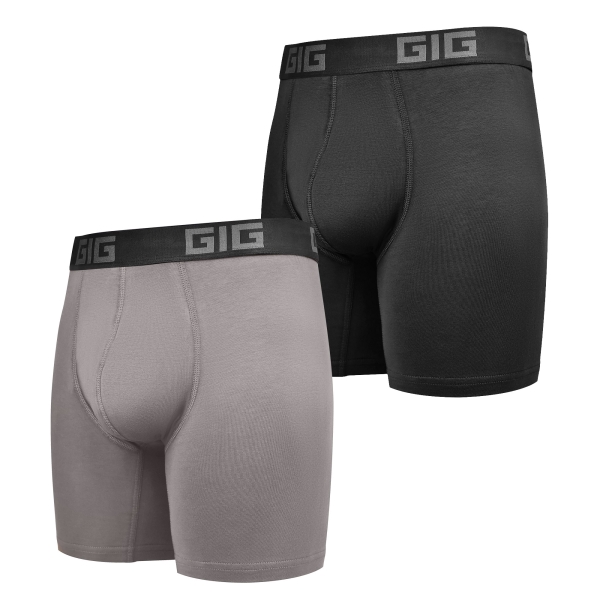 Комплект трусів Dynamic подовжені 2шт. Tan, Чорний