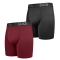 Комплект трусів Dynamic подовжені 2шт. Чорний, Бордовий
