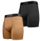 Комплект трусів Dynamic air подовжені 2шт. Чорний, Койот
