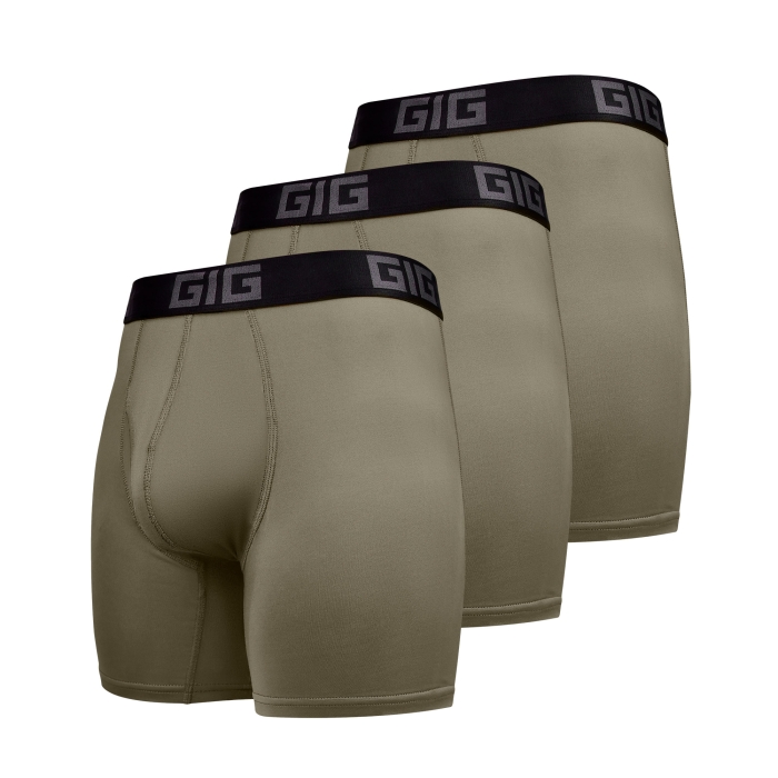 Комплект трусів Dynamic air подовжені. Колір Ranger Green, 3 шт