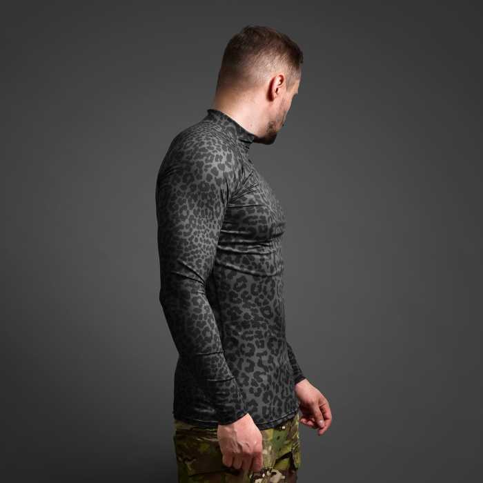 Чоловічий Рашгард GIG Military. Чорний леопард