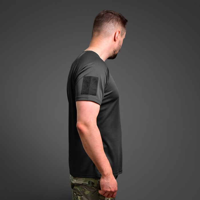 Тактична футболка з велкро Recon. Чорний