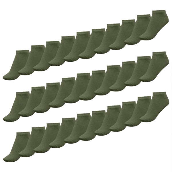 Комплект коротких шкарпеток Gig Military 30 пар. Олива