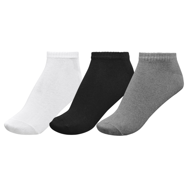 Комплект коротких шкарпеток Gig Military 3 пари. Чорні, Білі, Сірі