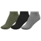 Комплект коротких шкарпеток Gig Military 3 пари. Чорні, Олива, Сірі