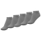 Комплект коротких шкарпеток Gig Military 5 пар. Сірі
