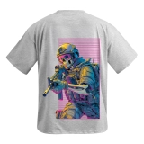 Футболка GIG (Pink Solidier) Оверсайз. Сірий