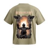 Футболка GIG (Death from the Sky) Оверсайз. Олива