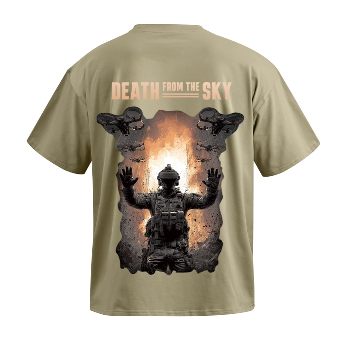 Футболка Death from the Sky. Олива
