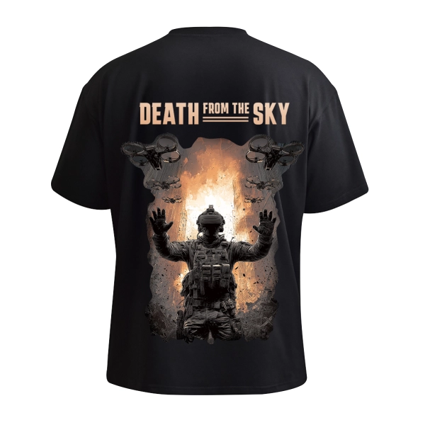Футболка Death from the Sky. Чорний