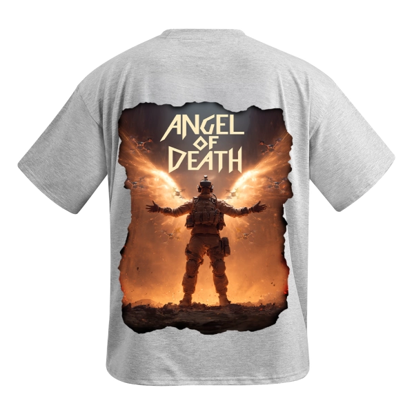 Футболка Andgel of the Death. Сірий