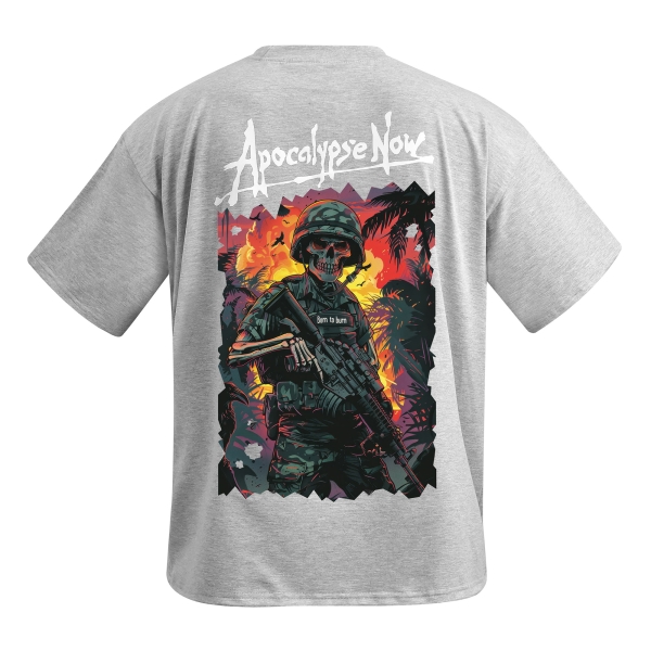 Футболка оверсайз Apocalypse Now Warrior. Колір Сірий