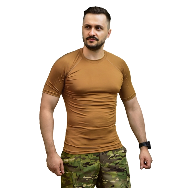 Мужской рашгард GIG Military с коротким рукавом. Койот Мужской рашгард GIG Military с коротким рукавом. Койот