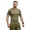 Чоловічий Рашгард GIG Military з коротким рукавом. Олива