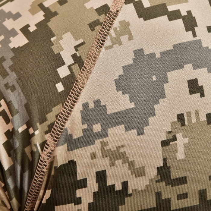 Чоловічий Рашгард GIG Military з коротким рукавом. Піксель