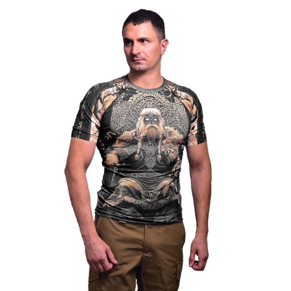 Чоловічий Рашгард GIG Military з коротким рукавом. Odin