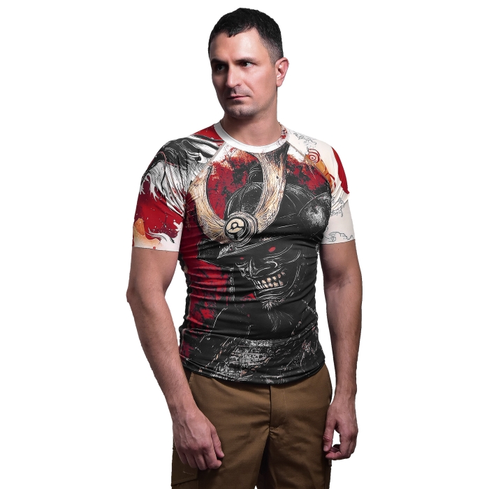 Мужской Рашгард GIG Military с коротким рукавом. Ronin