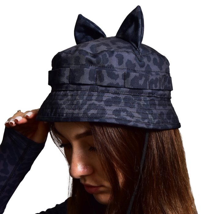 Панама Gig Military Ranger Ears с ушками. Черный леопард