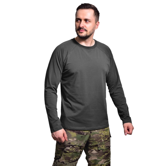 Кофта лонгслив Gig Military. Черный