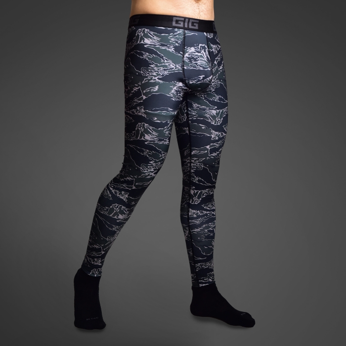 Чоловічі Тайтси GIG Military. Black Tiger Stripes Camo