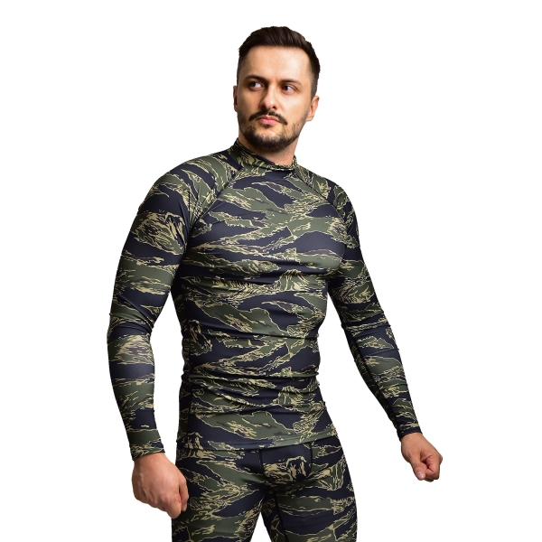 Чоловічий Рашгард GIG Military. Tiger Stripes Camo