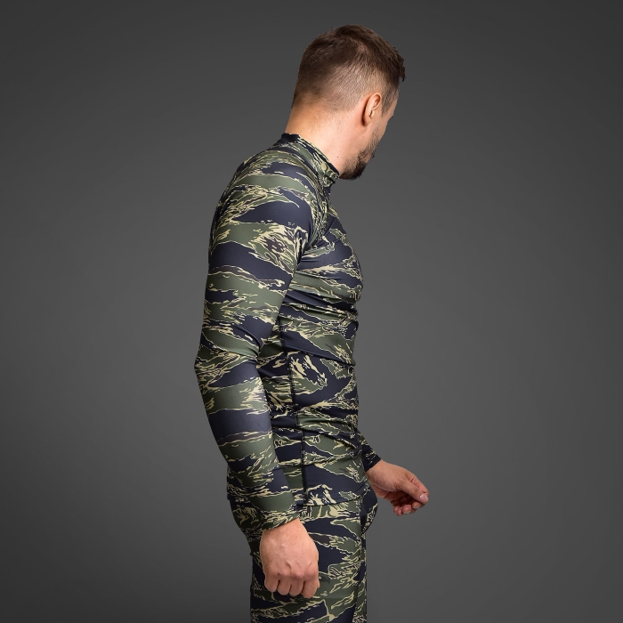 Чоловічий Рашгард GIG Military. Tiger Stripes Camo