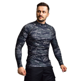 Чоловічий Рашгард GIG. Black Tiger Stripes Camo