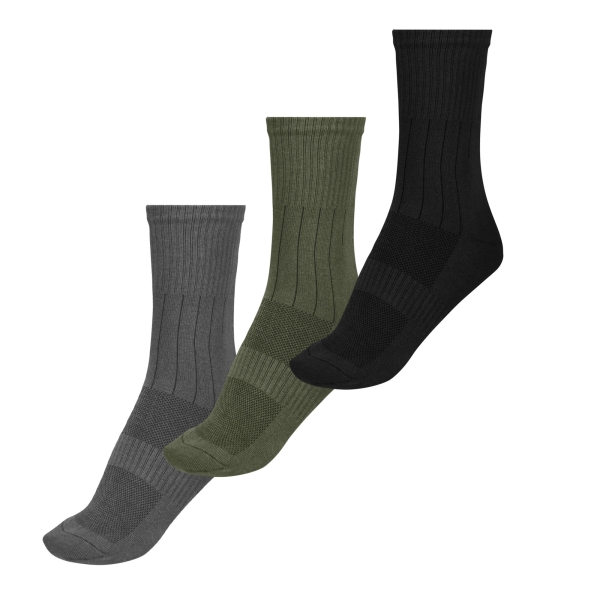 Комплект трекінгових шкарпеток GIG Tactical socks Gen. 1. 3 пари Сірі, Олива, Чорні
