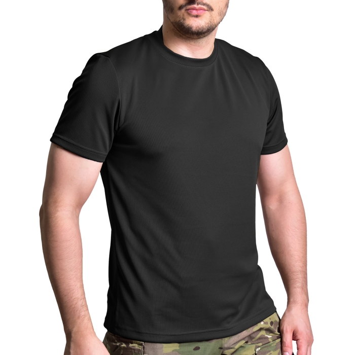 Комплект футболок Coolmax Tactical air Tee. Колір Чорний 3шт