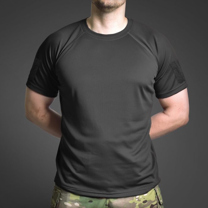 Тактична футболка з велкро Recon. Чорний