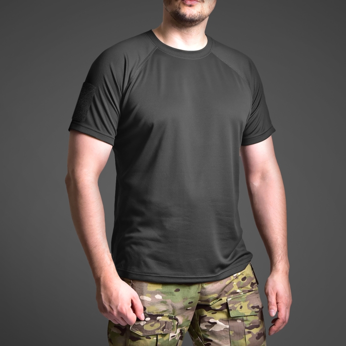 Тактична футболка з велкро Recon. Чорний