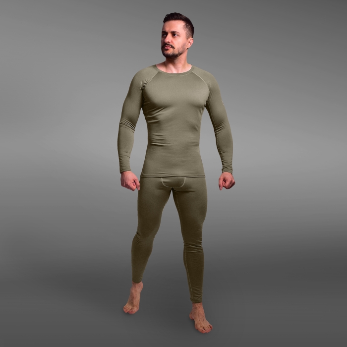 Термоштани GigMilitary IceFox Level 1, з тканини Thermo line. Ranger Green