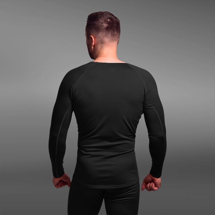 Термобілизна реглан GigMilitary IceFox Level 1+, з тканини Thermo line. Чорний