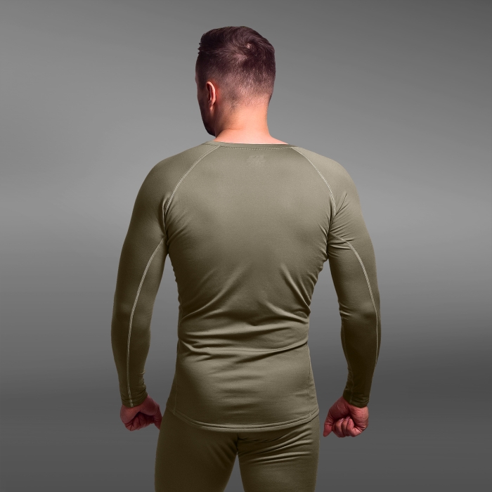 Термобілизна реглан GigMilitary IceFox Level 1+, з тканини Thermo line. Ranger Green