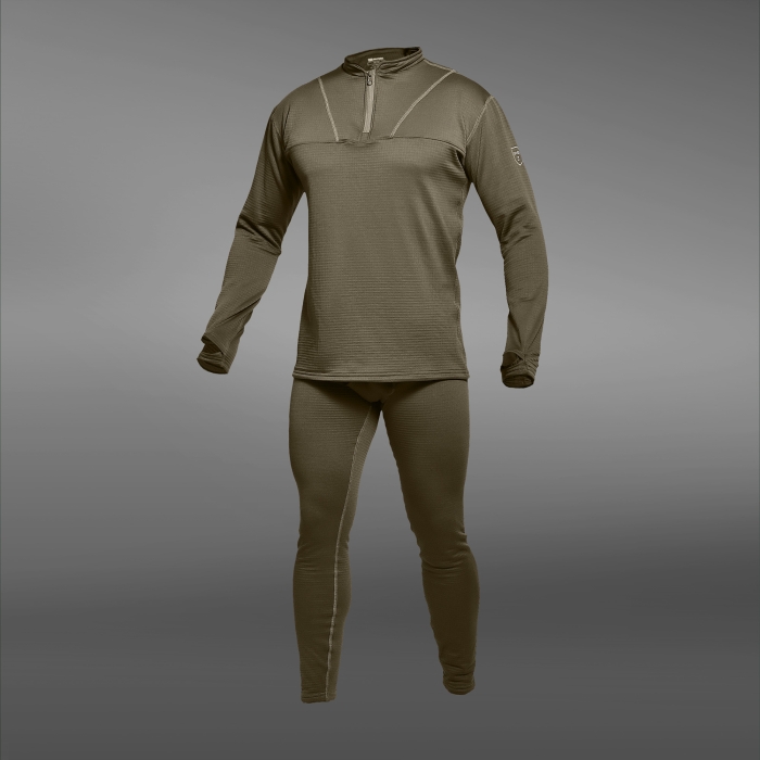 Термобілизна реглан GigMilitary IceFox Level 2, з тканини Thermo line. Ranger Green