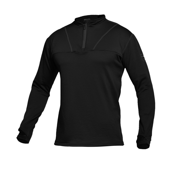 Термобілизна реглан GigMilitary IceFox Level 2, з тканини Thermo line. Чорний