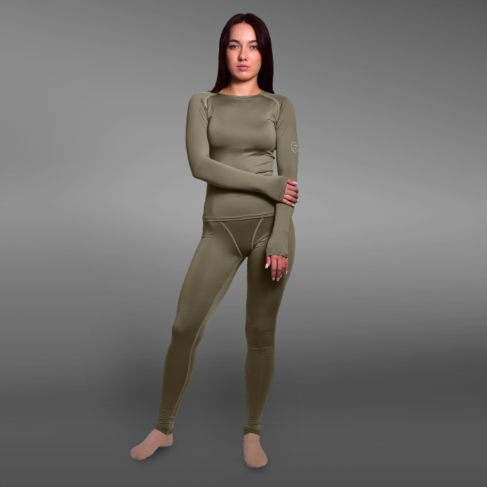Жіночі термоштани GigMilitary IceFox Level 1, з тканини Single Jersey. Олива