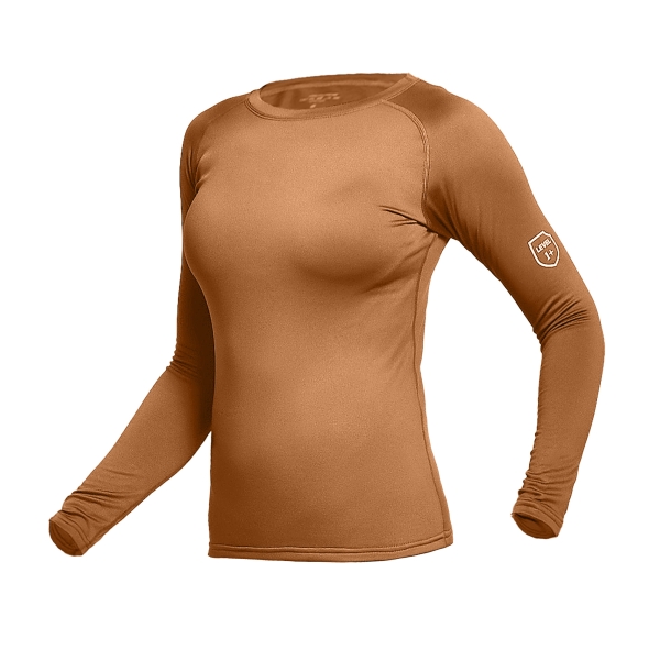 Жіноча термобілизна реглан GigMilitary IceFox Level 1+, з тканини Thermo line. Койот