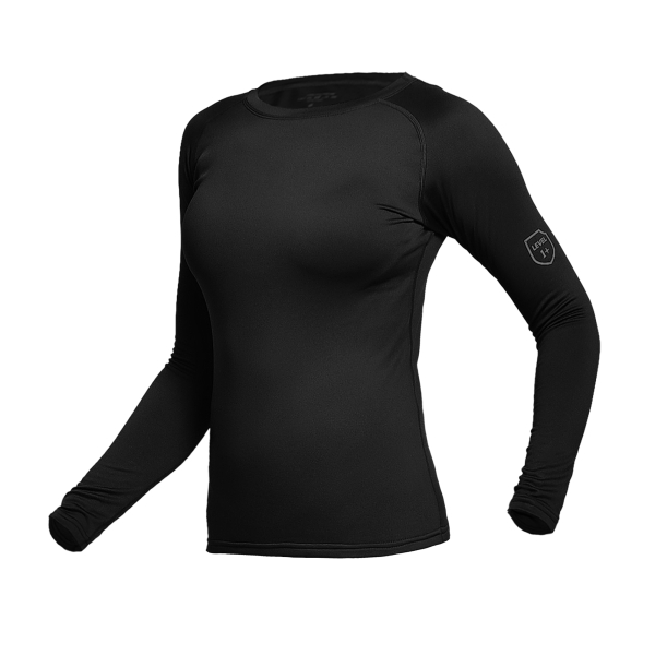 Жіноча термобілизна реглан GigMilitary IceFox Level 1+, з тканини Thermo line. Чорний