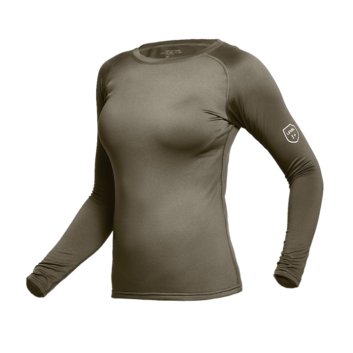 Жіноча термобілизна реглан GigMilitary IceFox Level 1+, з тканини Single Jersey. Олива