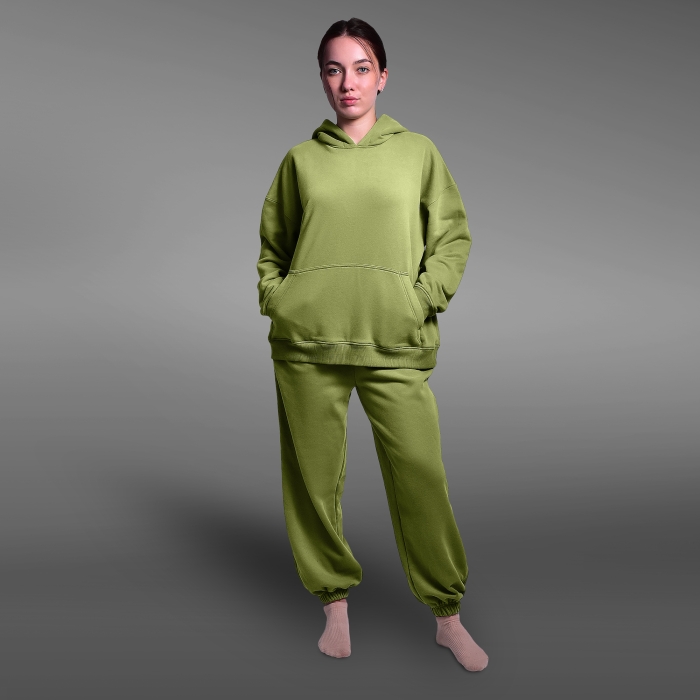 Худі жіноче 3х нитка Олива 