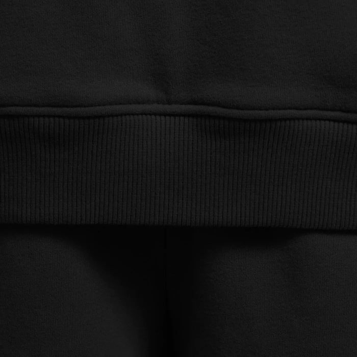 Флисовое женское худи. Black