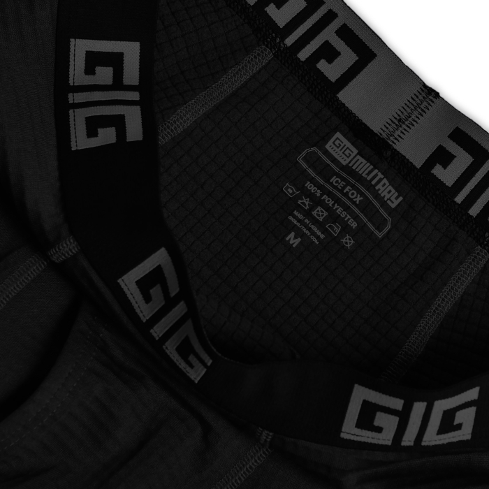 Термоштани GigMilitary IceFox Level 2, з тканини Thermo line. Чорний